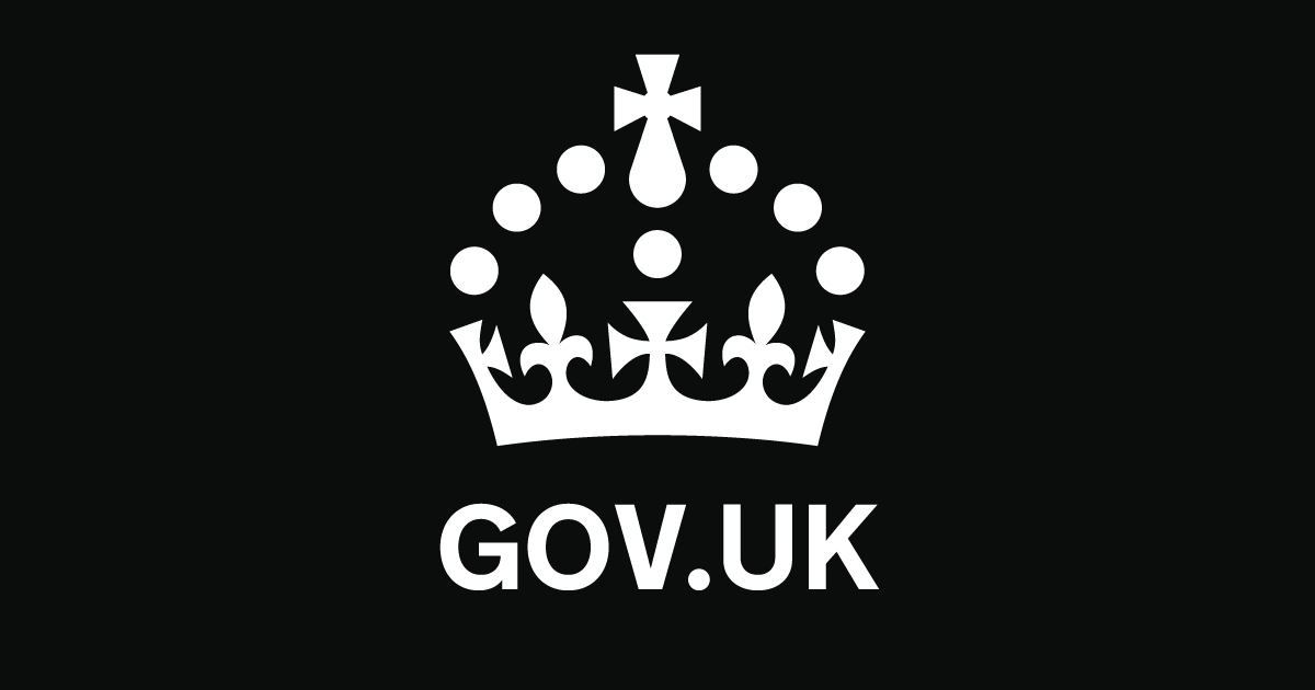 A crown icon above the words GOV.UK